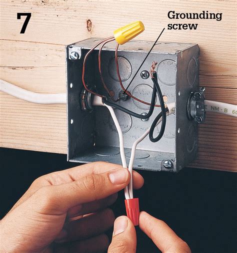 how to install a ground screw in a electrical box|how to ground an electrical box.